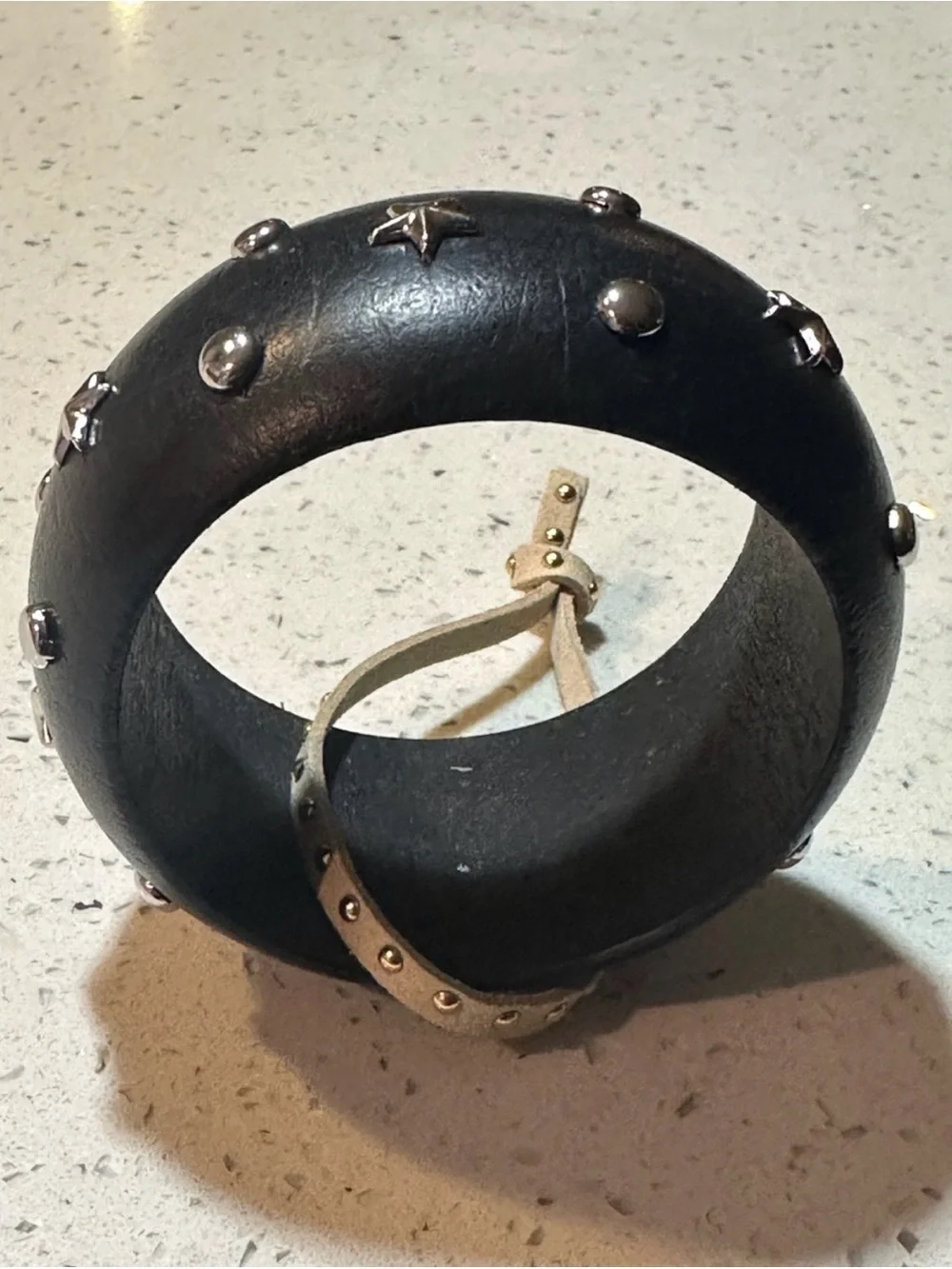 New! Stars & Dots studded wooden bangle bracelet by urban outfitters/ NWT